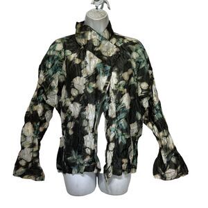 Bryn Walker Floral Taffeta Greta Jacket Size M